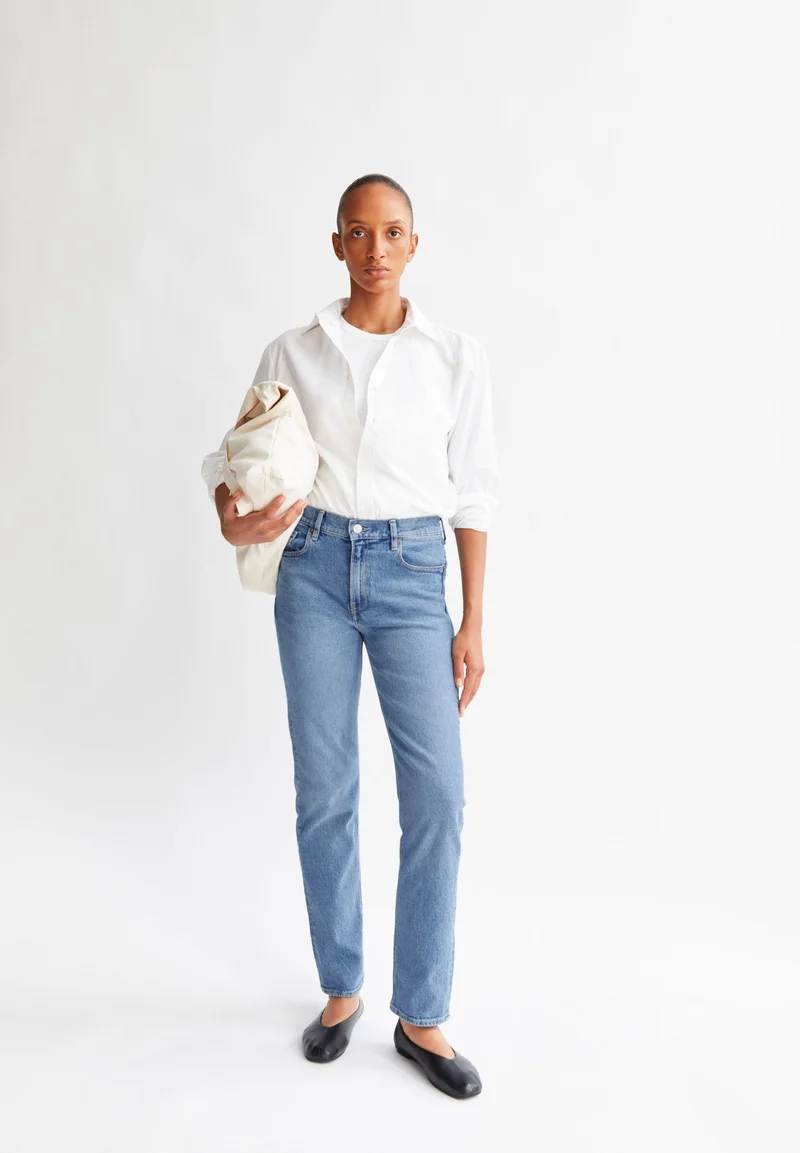 CARENAA MID WAIST STRAIGHT JEANS | capri