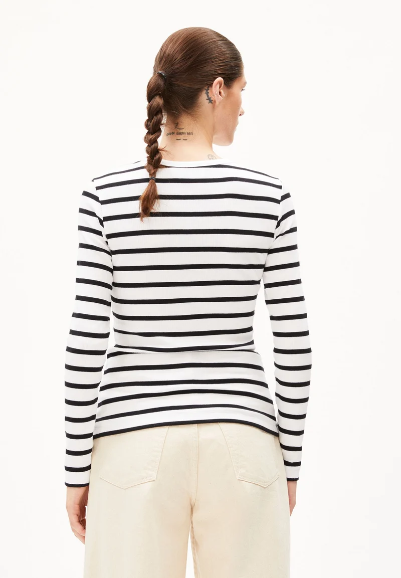MAYWAA STRIPES | white-black