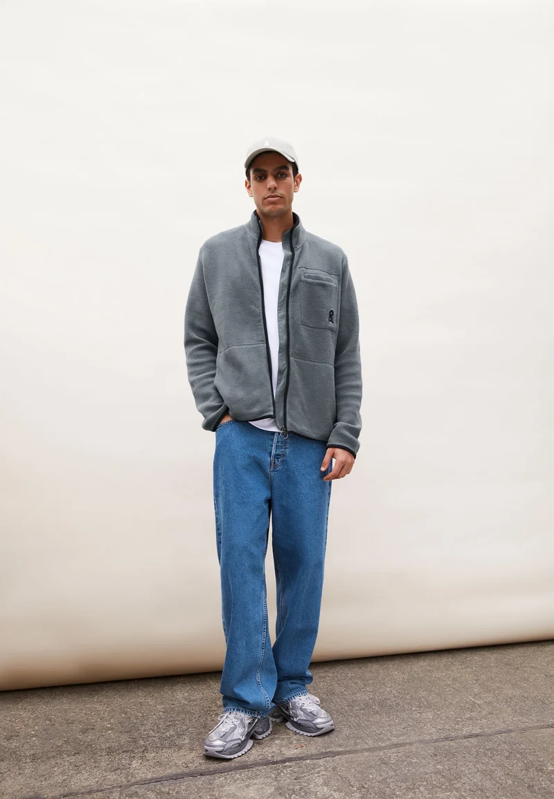 AABLEO FLEECE JACKET | space steel