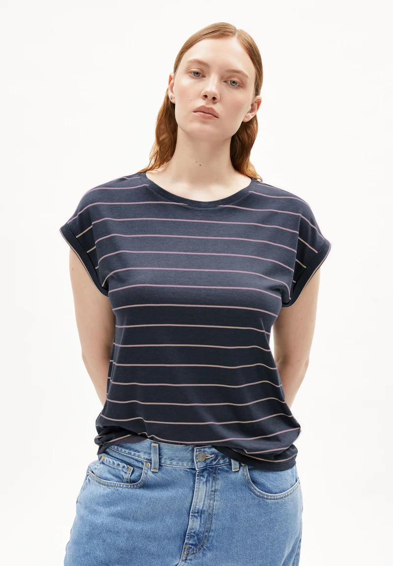 JILAANA FINE STRIPES | moonlight gray-rosalilly