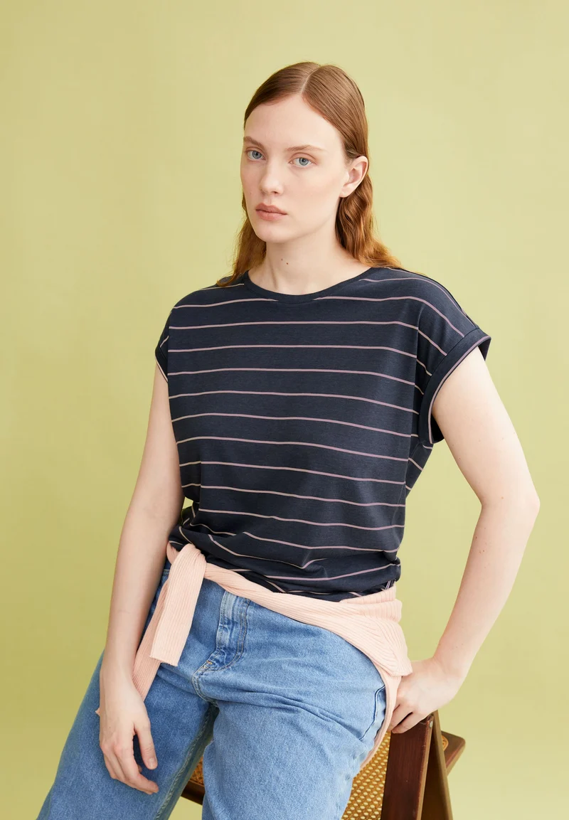 JILAANA FINE STRIPES | moonlight gray-rosalilly
