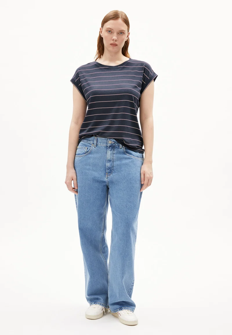 JILAANA FINE STRIPES | moonlight gray-rosalilly