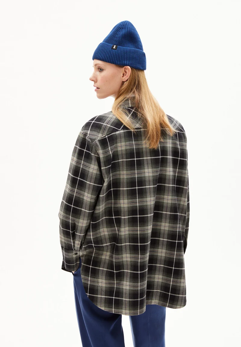 EASSAAL CHECK | black-dark amber