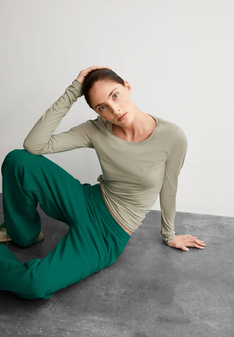 EINIAARA SOFT LANGARMSHIRT | light sage