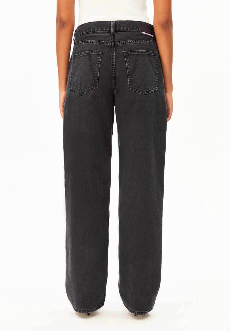 HAAYI LOW WAIST BAGGY JEANS | ebony black