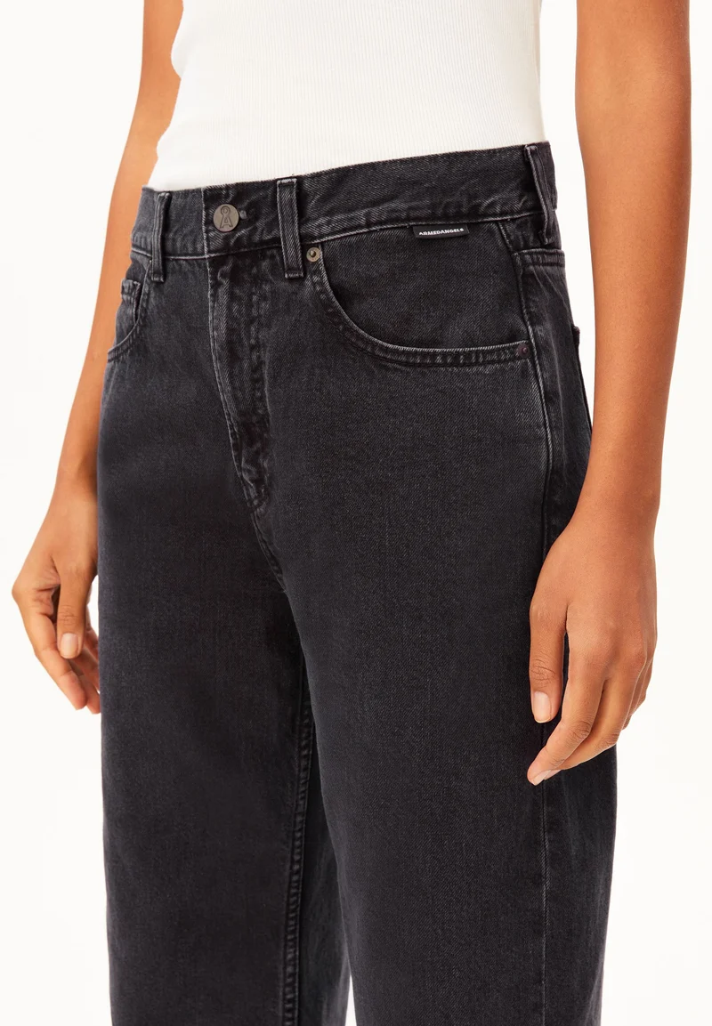 HAAYI LOW WAIST BAGGY JEANS | ebony black