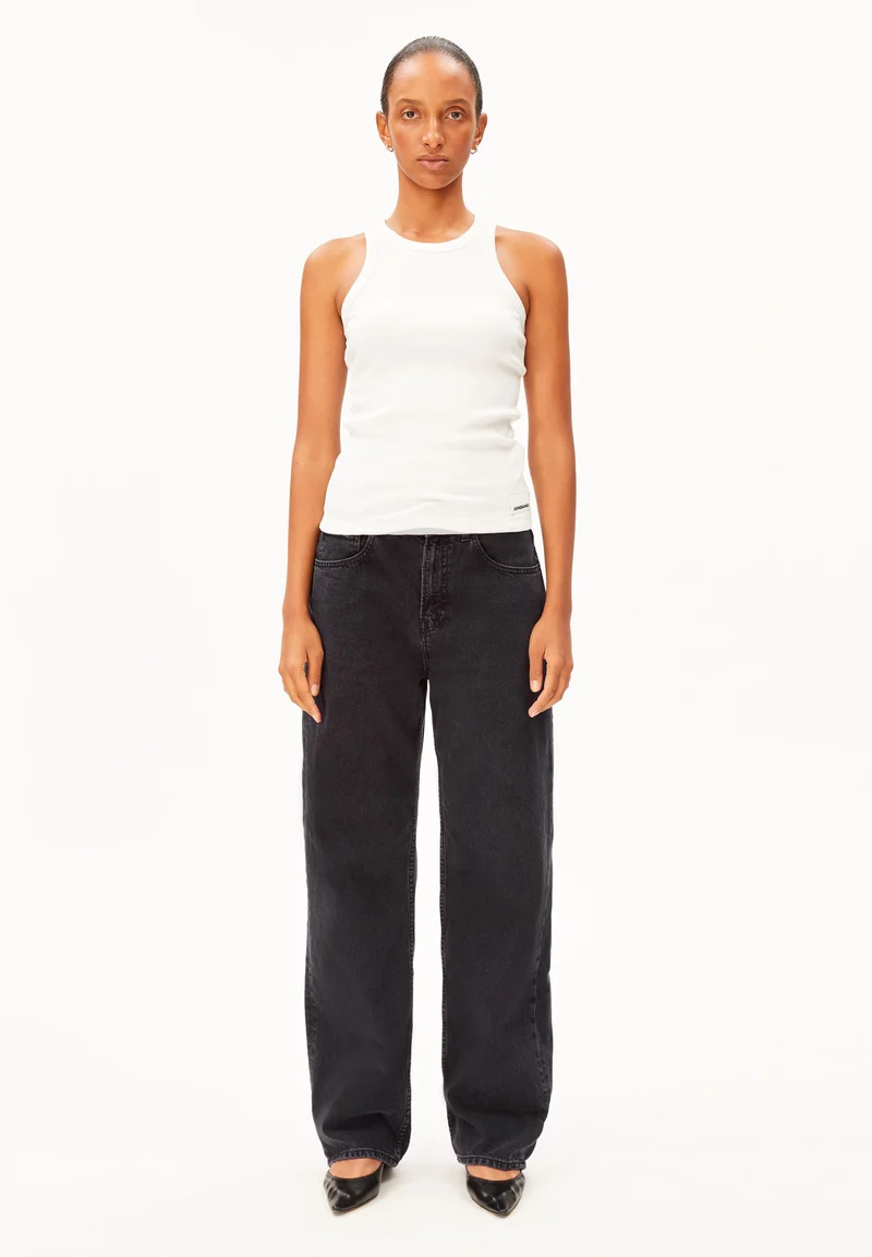 HAAYI LOW WAIST BAGGY JEANS | ebony black
