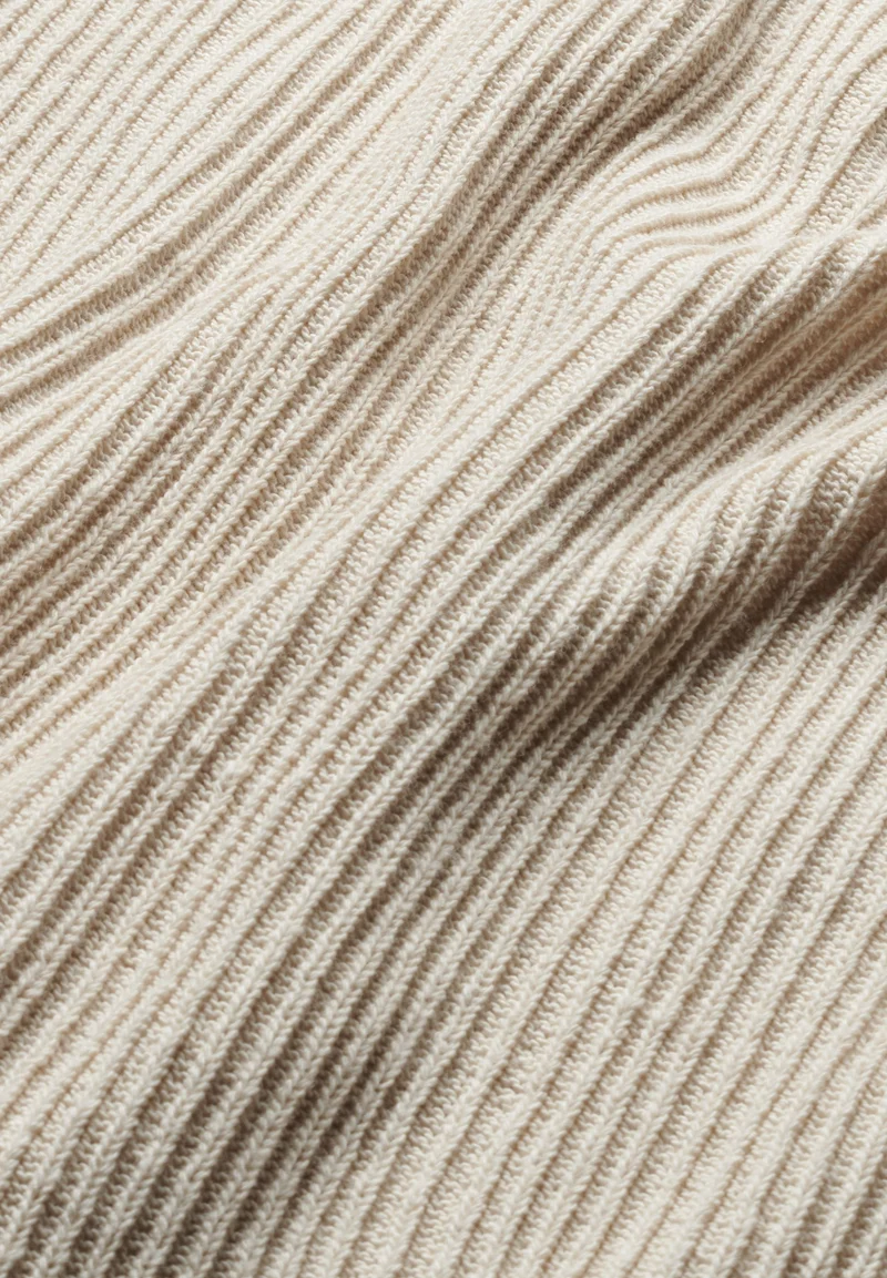 LEINEN-MIX STRICKTOP | raw white