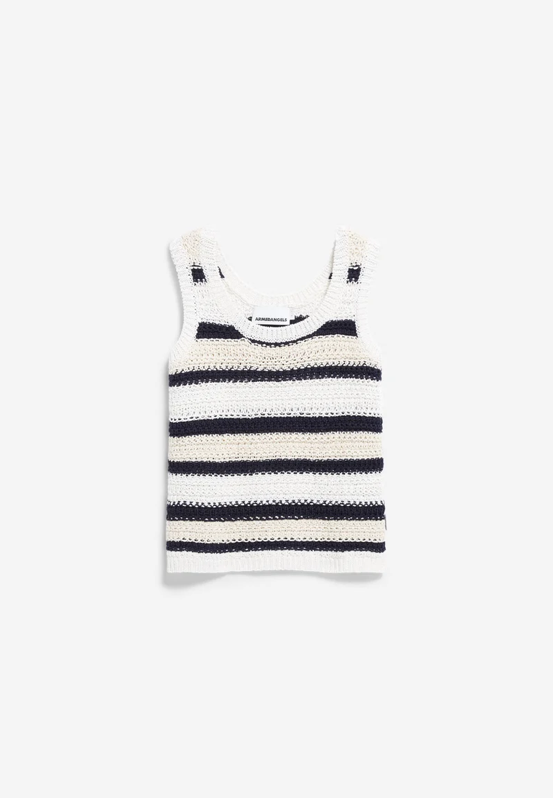 CLAAIRE STRIPES | raw white-night sky