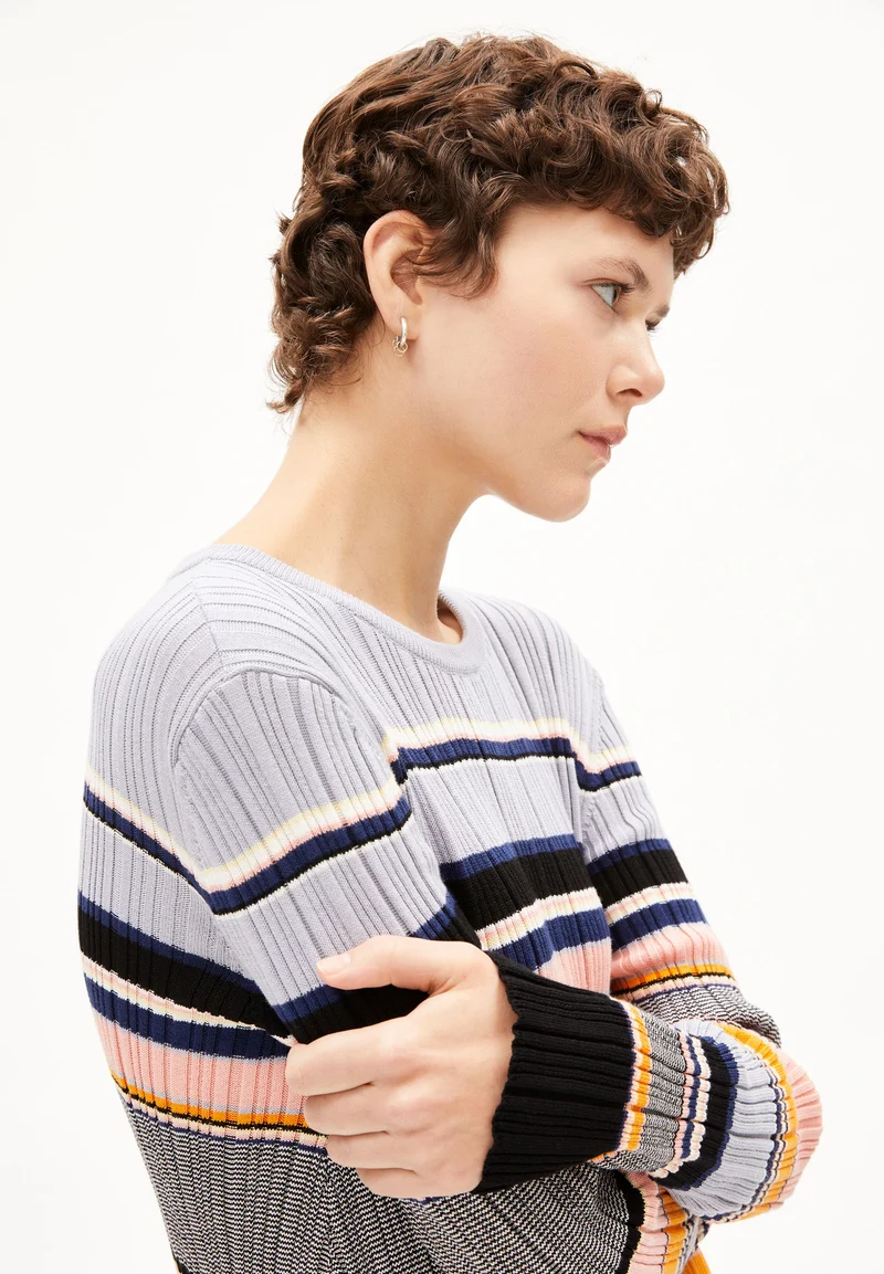 KAAMILA STRIPES | misty morning-deep rosalilly