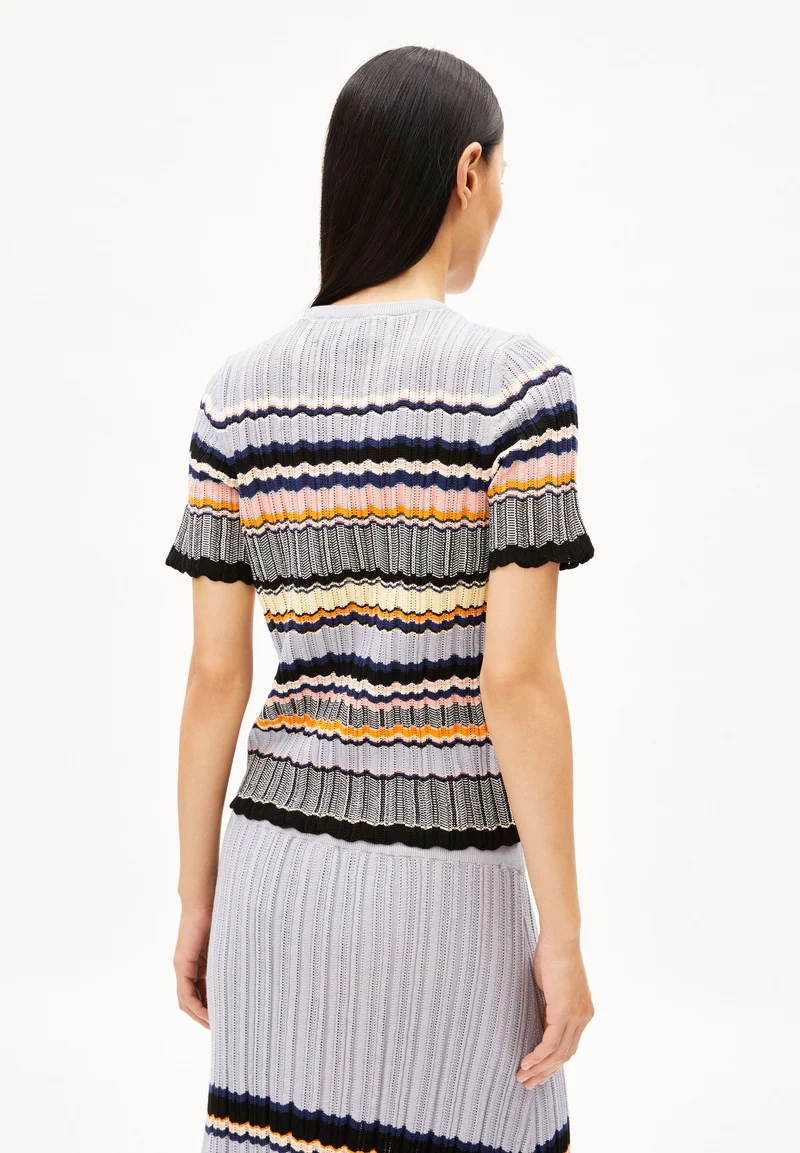 MAAYA STRIPES | misty morning-deep rosalilly