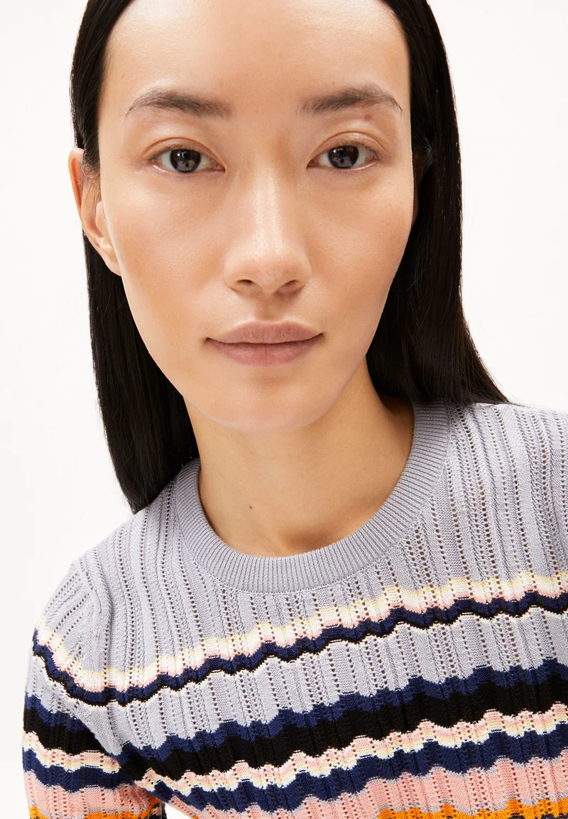 MAAYA STRIPES | misty morning-deep rosalilly