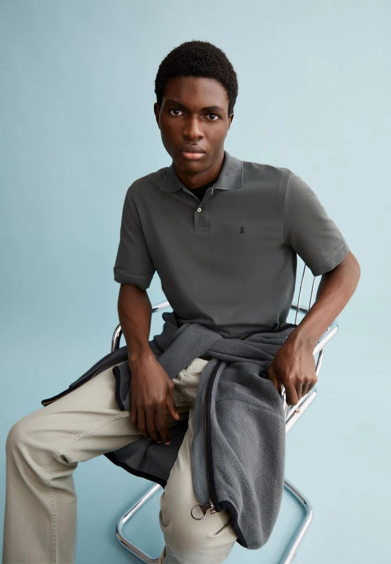 MAARIO POLOSHIRT | space steel