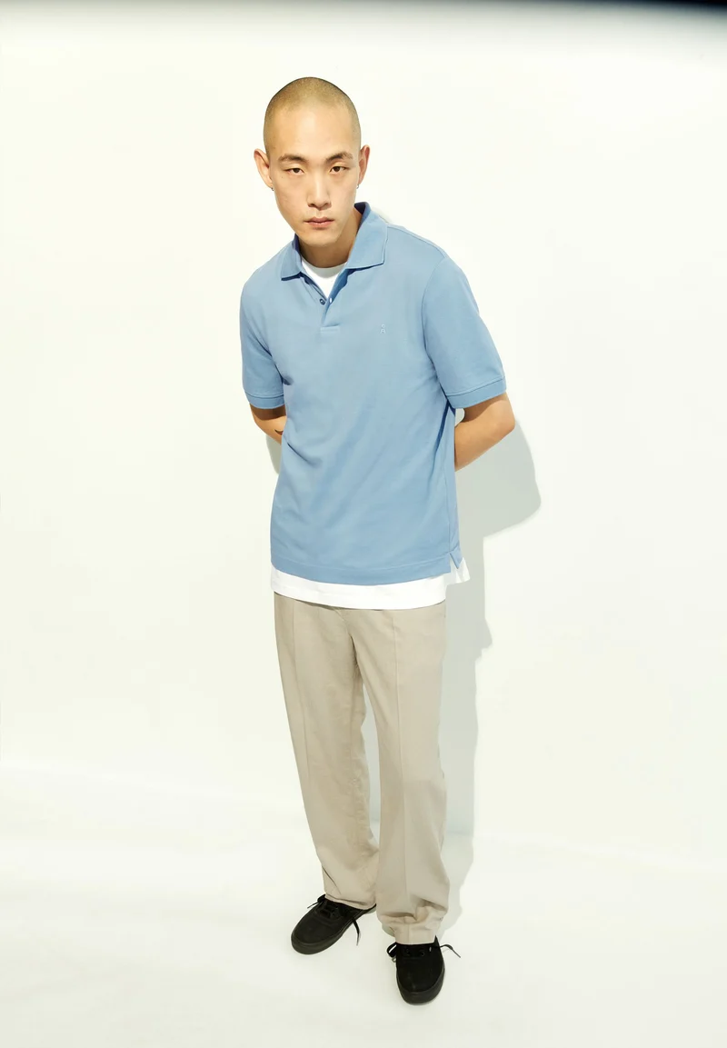 MAARIO POLOSHIRT | pigment blue