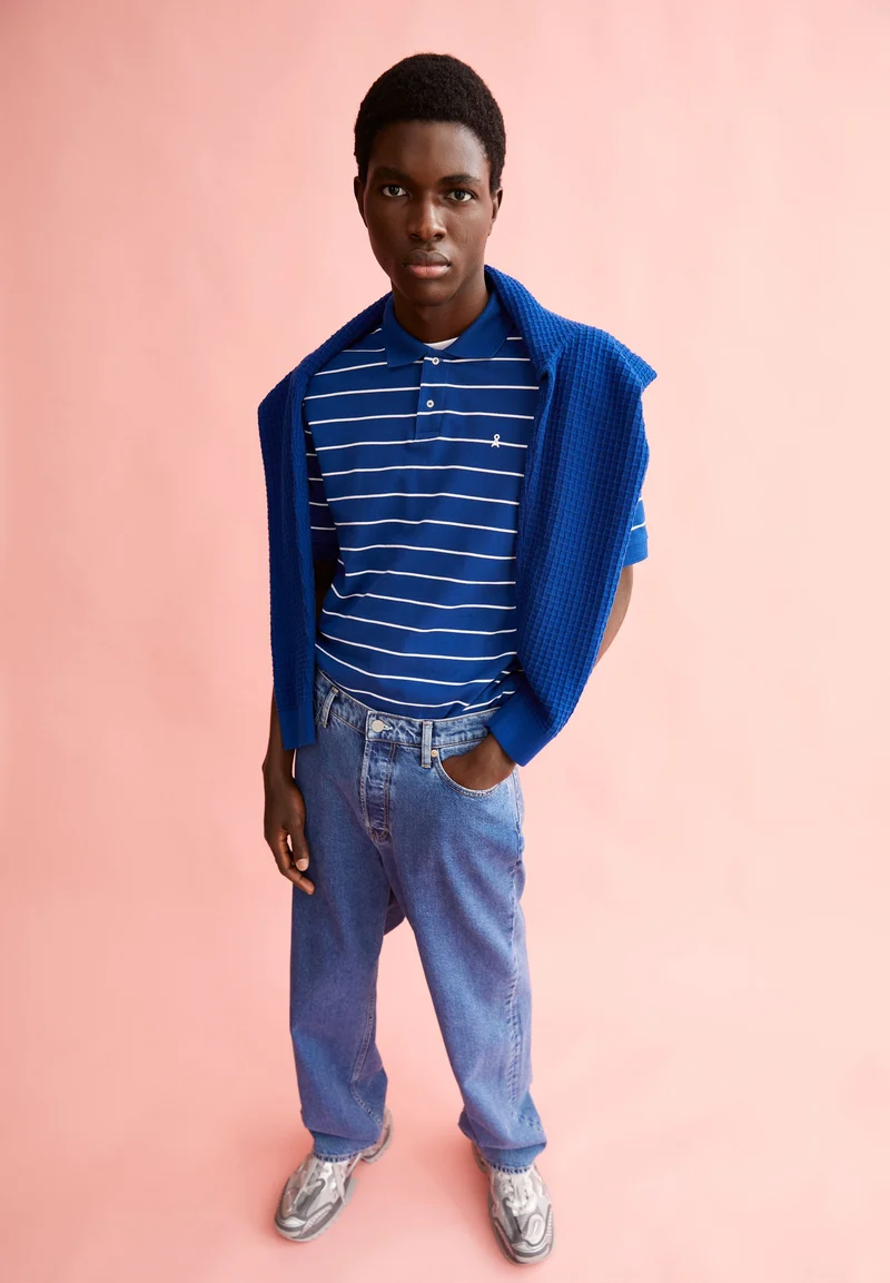 MAARIO STRIPES | dynamo blue-broken white