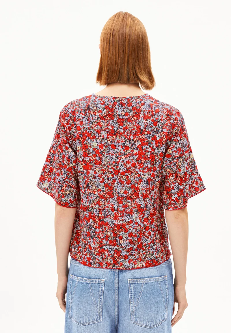 ANDRIKAA MOSAIC LINO | coral blush