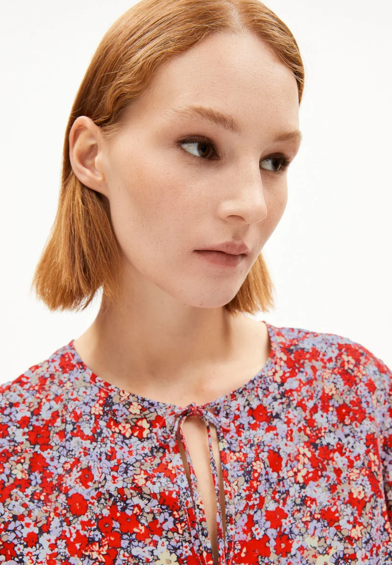 ANDRIKAA MOSAIC LINO | coral blush