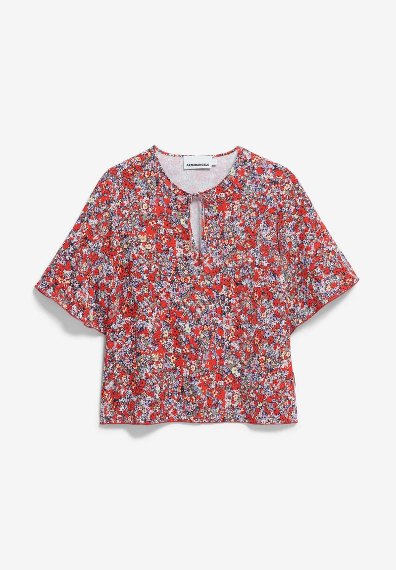 ANDRIKAA MOSAIC LINO | coral blush