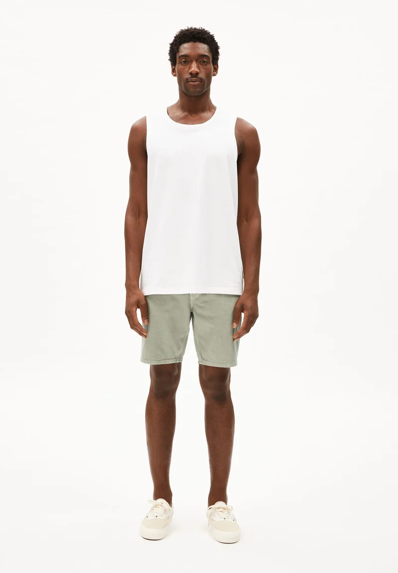 AARVO JEANS-SHORTS | seagreen