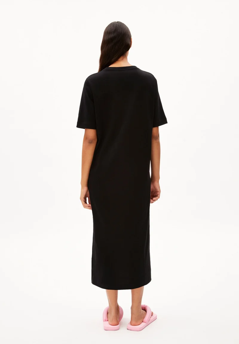 XELINAA JERSEY-MIDI-KLEID | black
