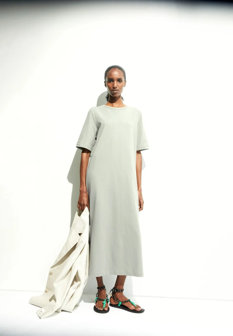 XELINAA JERSEY-MIDI-KLEID | seagreen