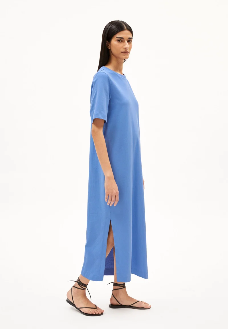 XELINAA JERSEY-MIDI-KLEID | blue bloom