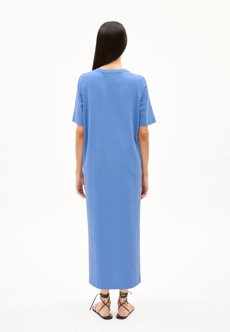 XELINAA JERSEY-MIDI-KLEID | blue bloom