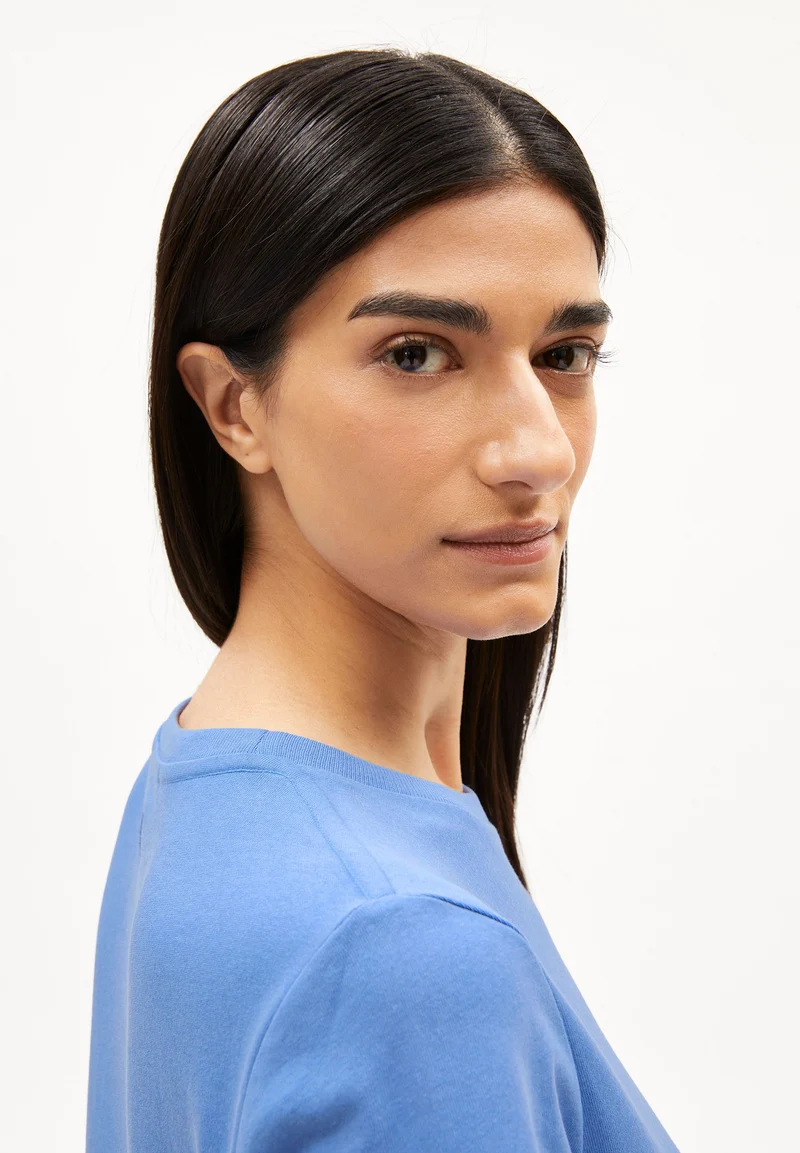 XELINAA JERSEY-MIDI-KLEID | blue bloom