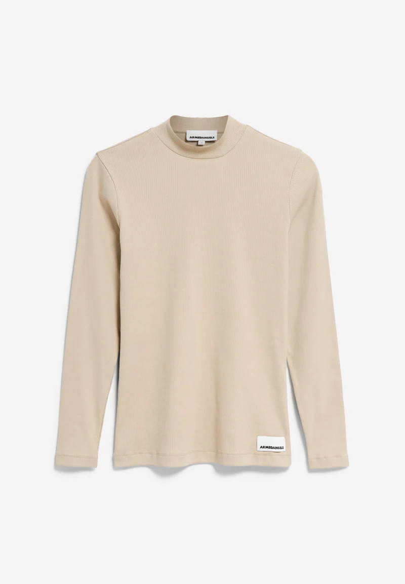 FATIMAARA RIPP-LANGARMSHIRT | gravel