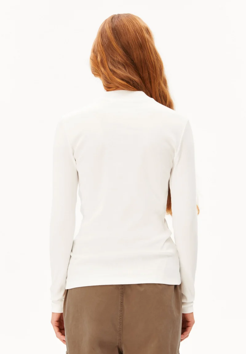 FATIMAARA RIPP-LANGARMSHIRT | white