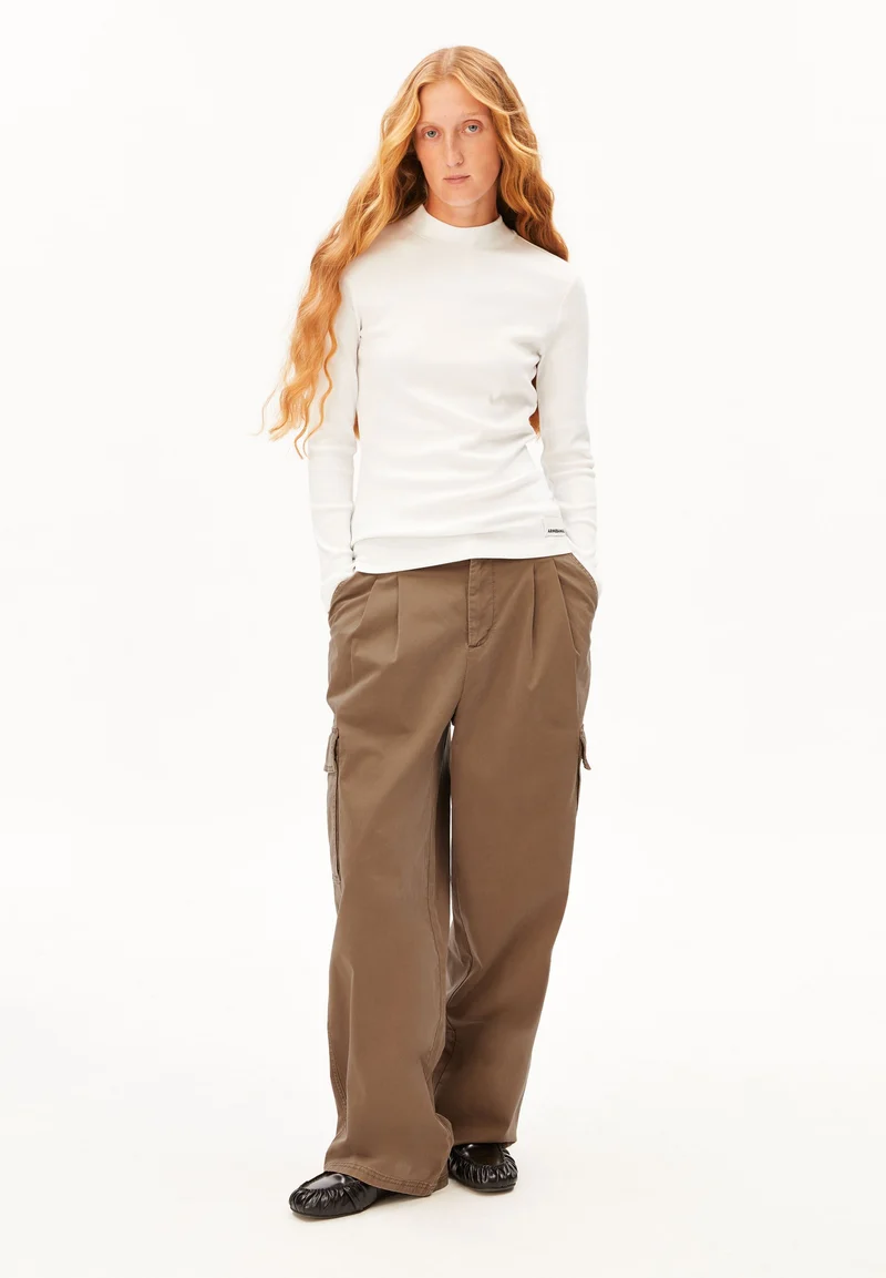 FATIMAARA RIPP-LANGARMSHIRT | white