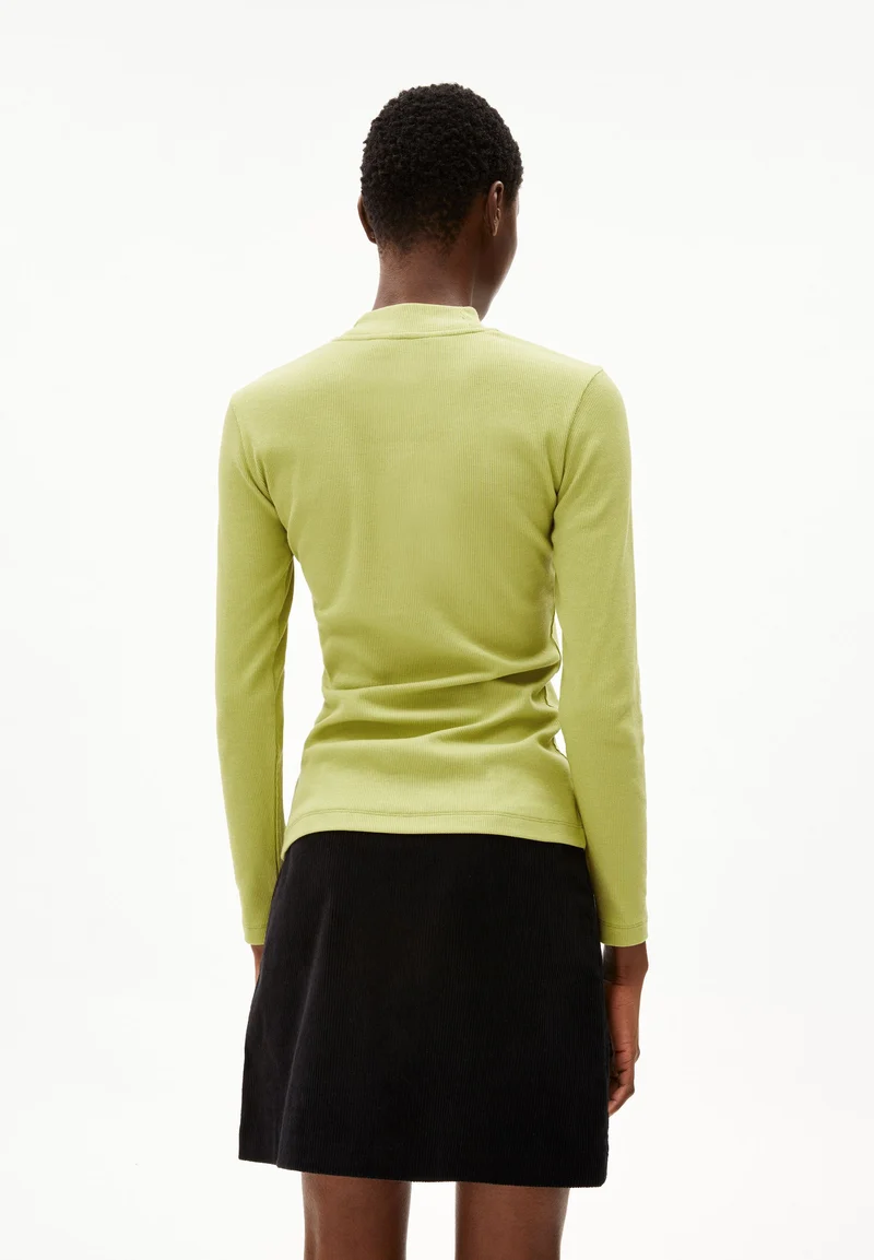 FATIMAARA RIPP-LANGARMSHIRT | new moss