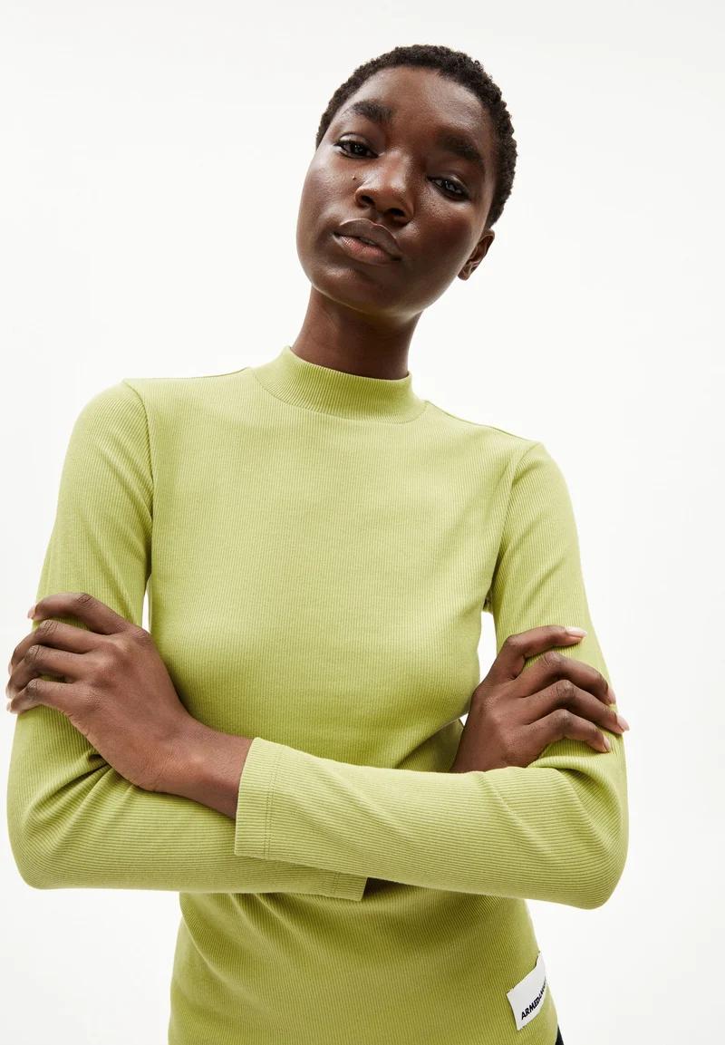 FATIMAARA RIPP-LANGARMSHIRT | new moss