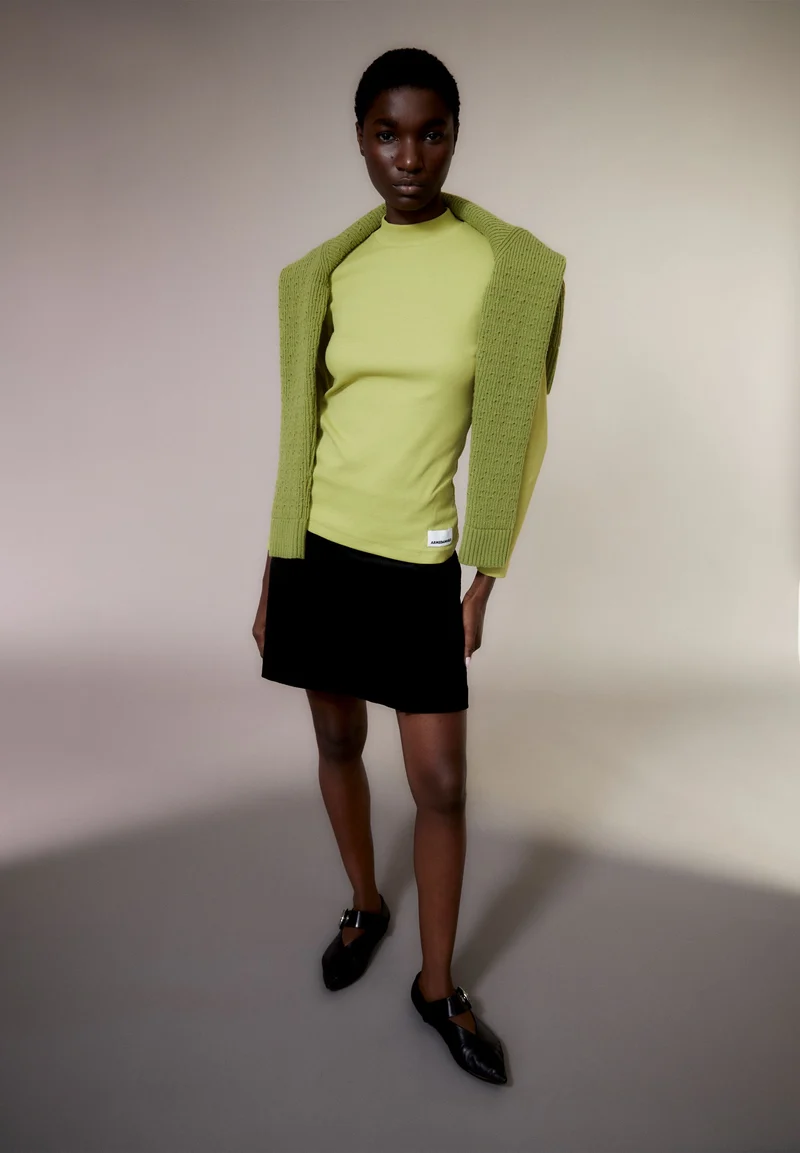 FATIMAARA RIPP-LANGARMSHIRT | new moss