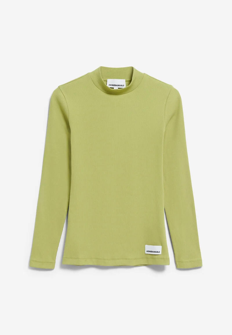 FATIMAARA RIPP-LANGARMSHIRT | new moss