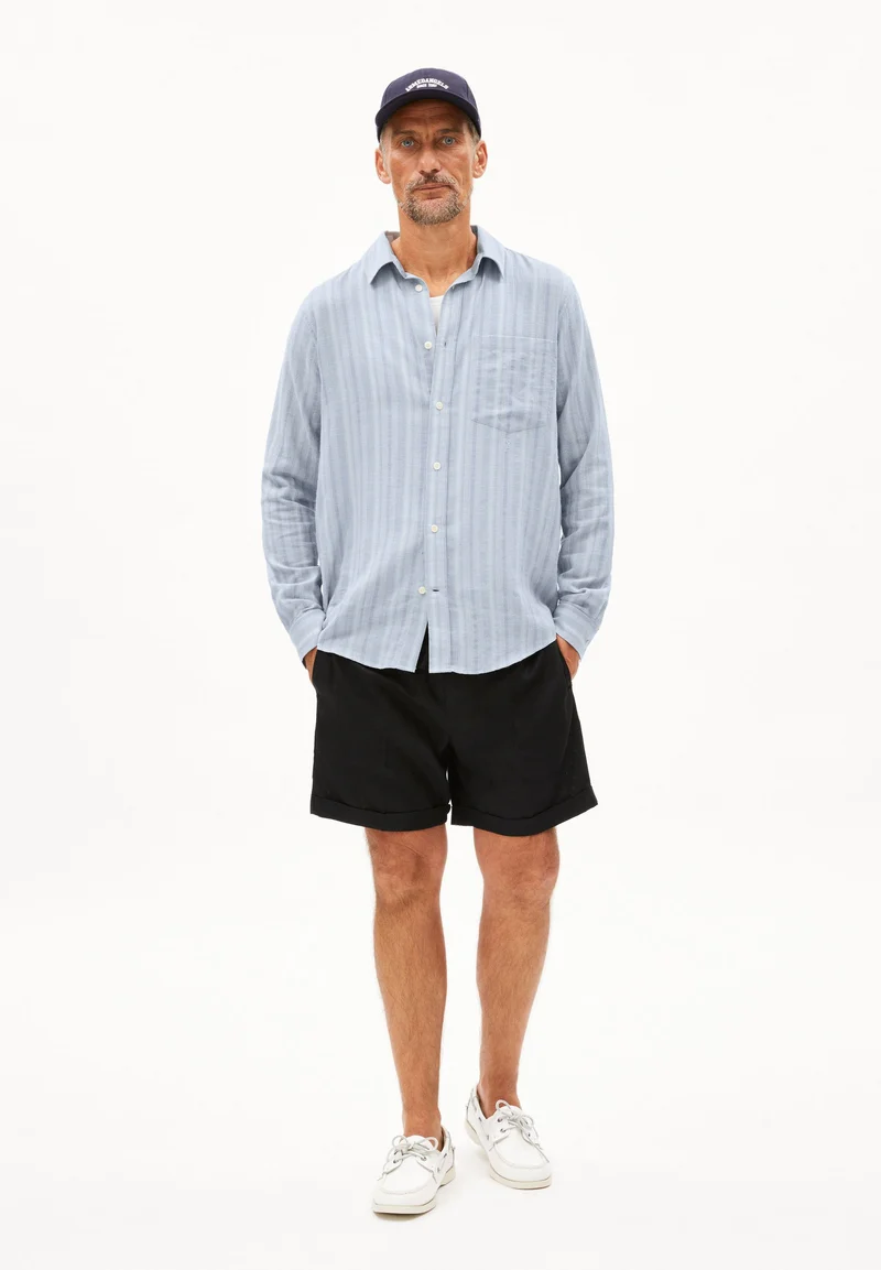 FLAAVIEN STRIPES | pigment blue-morning sky-oatmilk