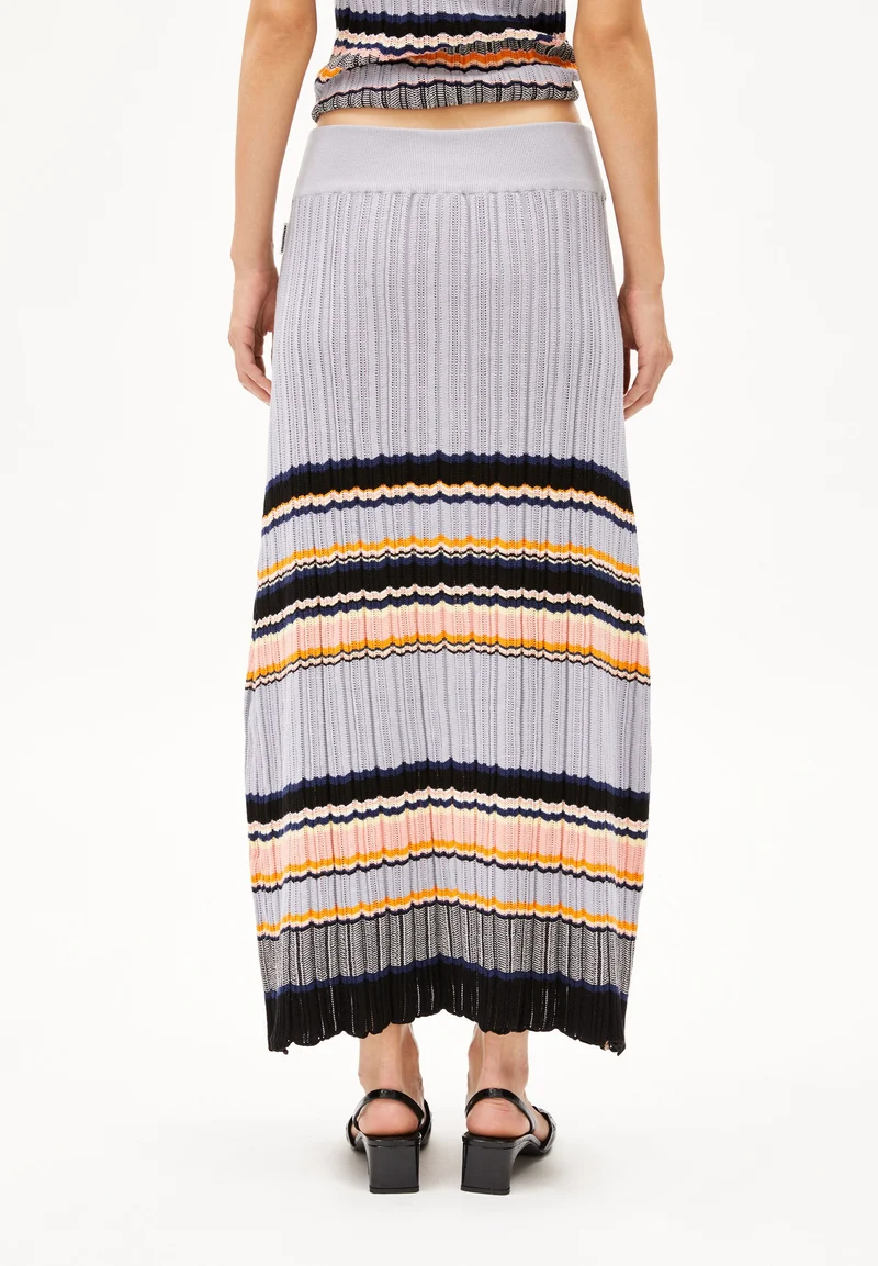MINNAA STRIPES | misty morning-deep rosalilly