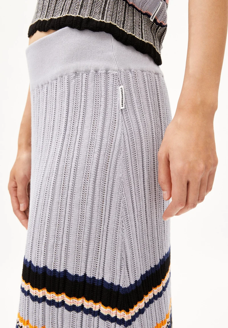 MINNAA STRIPES | misty morning-deep rosalilly