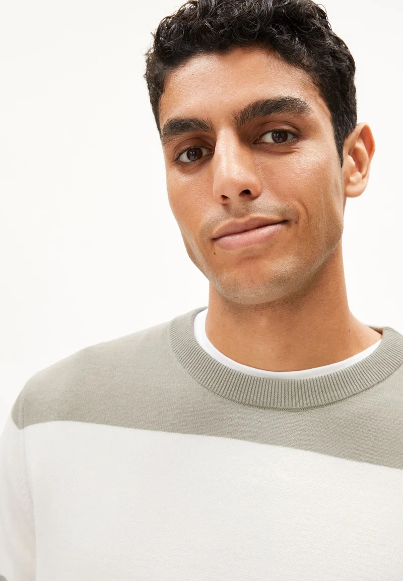 LOUKAA STRIPES | seagreen-light oatmilk