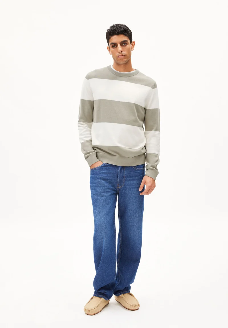 LOUKAA STRIPES | seagreen-light oatmilk