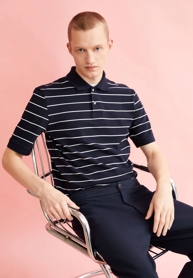 MAARIO STRIPES | night sky-broken white