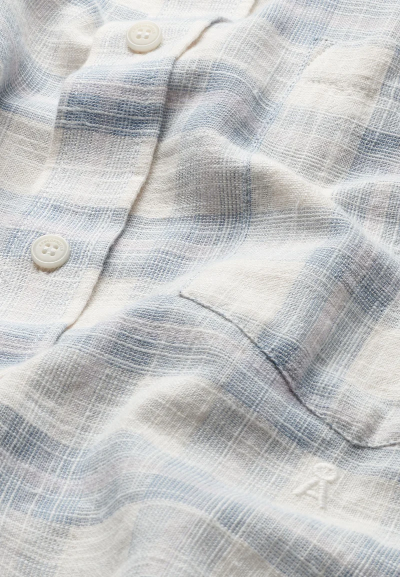 FLAAVIEN CHECK | oatmilk-blue wave-soft lilac