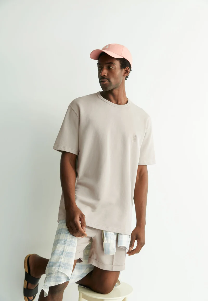 AADRU SWEAT GMT DYE | sand stone washed