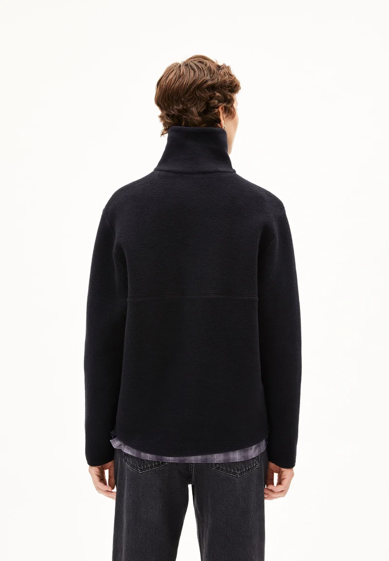 HAARLEENAA BAUMWOLL-FLEECE | black
