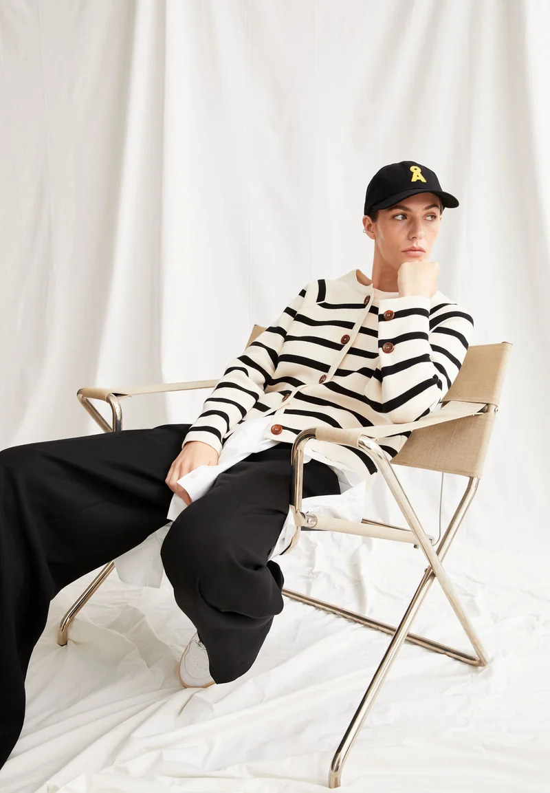 NAADJA STRIPES | oatmilk-black
