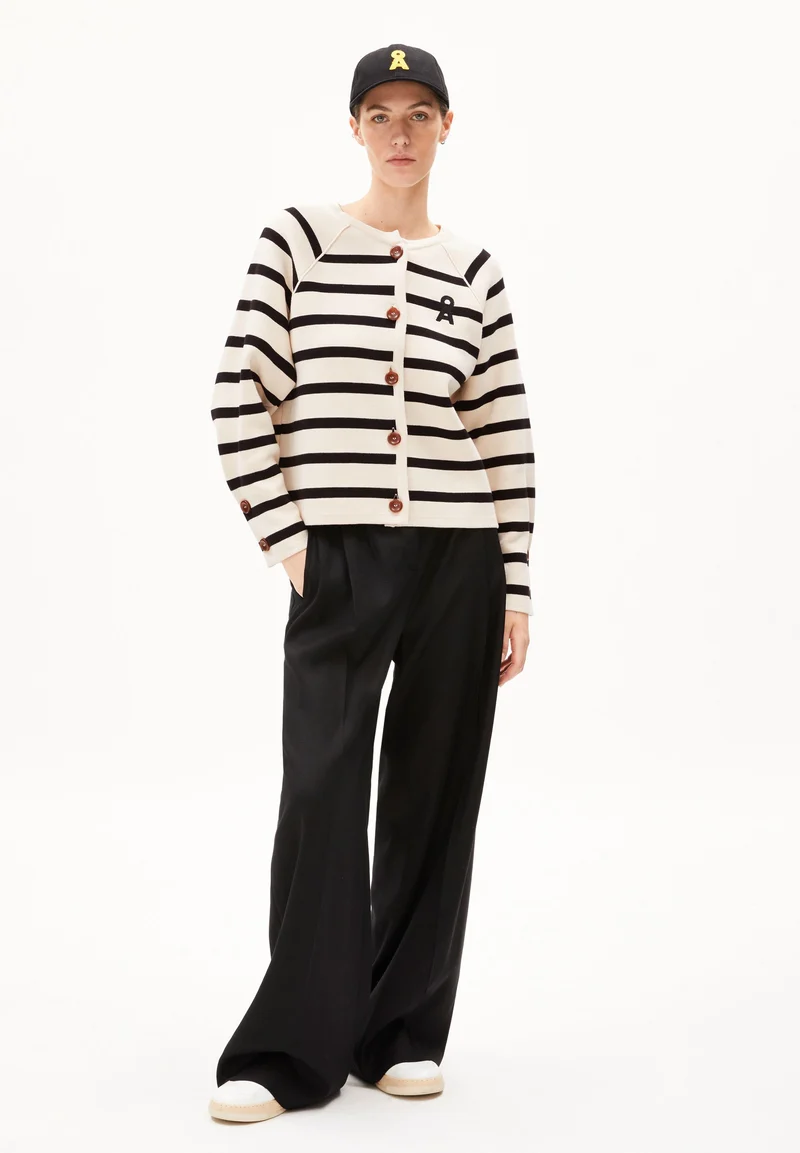 NAADJA STRIPES | oatmilk-black