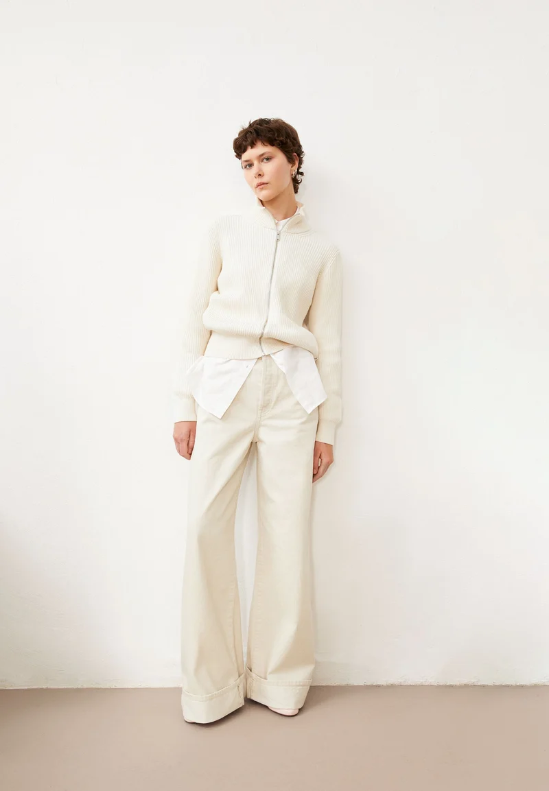 BLINAA HIGH WAIST WIDE JEANS | undyed