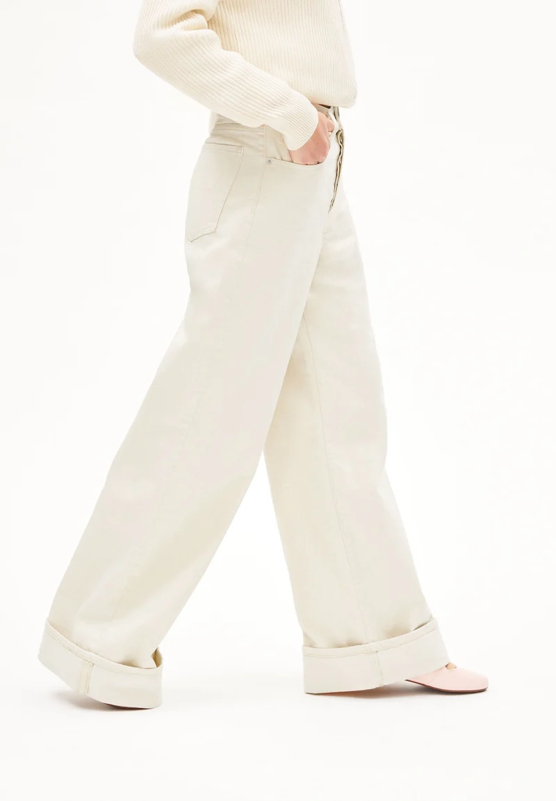 BLINAA HIGH WAIST WIDE JEANS | undyed