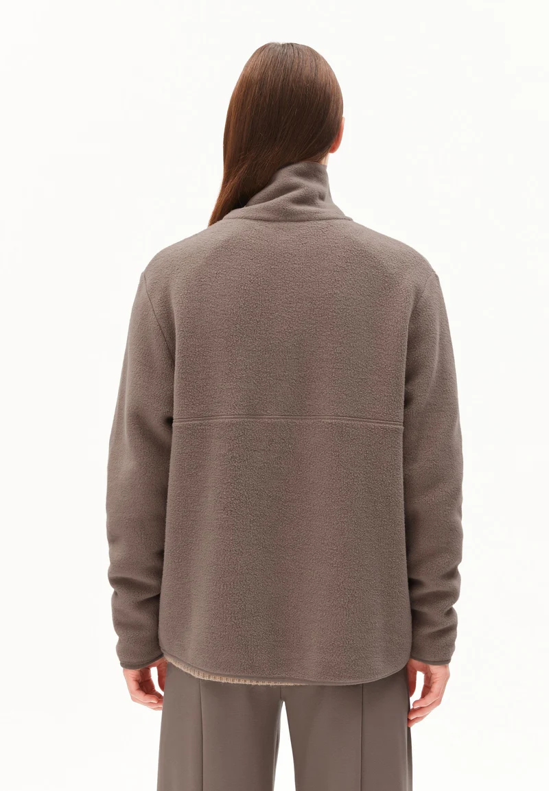 HAARLEENAA BAUMWOLL-FLEECE | walnut cream
