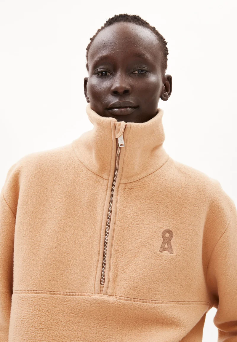 HAARLEENAA BAUMWOLL-FLEECE | beige blond